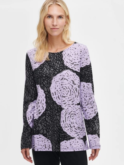 Nanso Selja pyjamaset Zwart-lila & Zwart-beige - Afbeelding 2