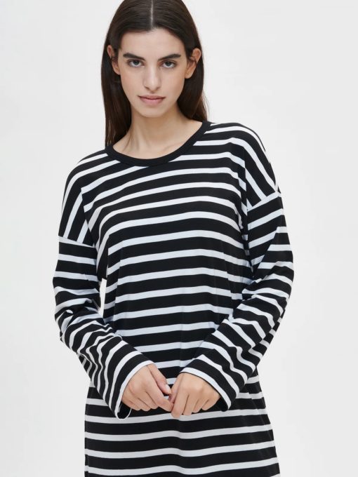 Nanso Maininki bigshirt zwart-wit - Afbeelding 3