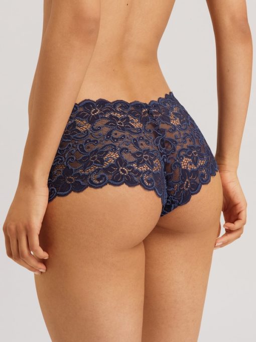 Hanro Moments Boyleg slip Deep Navy - Afbeelding 3