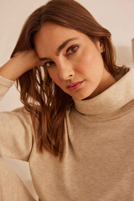 Ysabel Mora loungewear beige sweater - Afbeelding 5