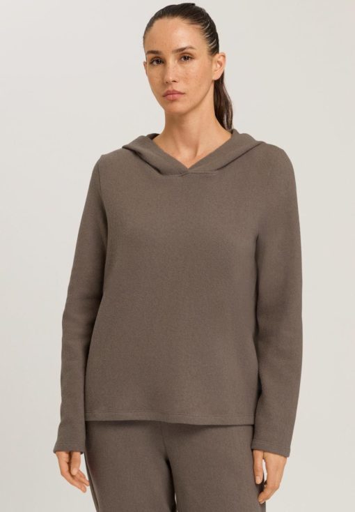 Hanro Easywear Sweater Mocha Stone - Afbeelding 2