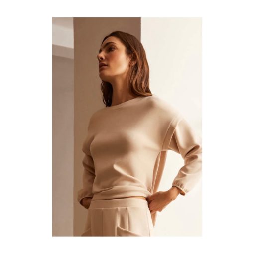 Ysabel Mora loungewear ivory sweater