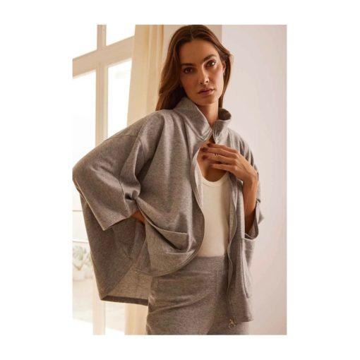 Ysabel Mora loungewear grey cardigan
