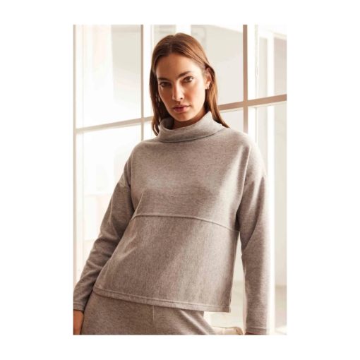Ysabel Mora loungewear grey sweater