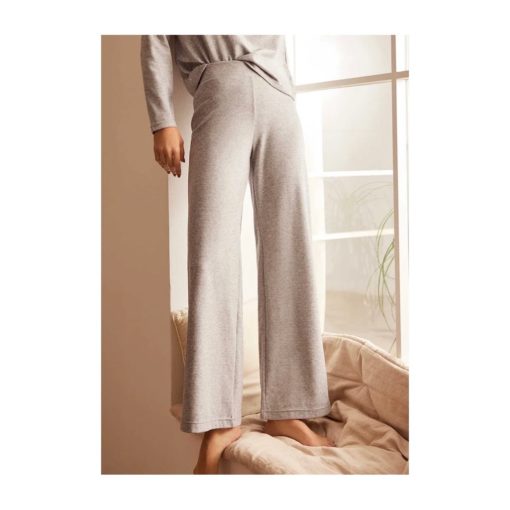 Ysabel Mora loungewear grey wide pants