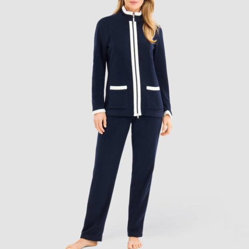 Louis Féraud long sleeve loungewear set marine - Afbeelding 2