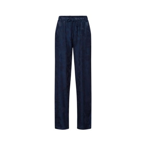 Hanro Valene Long Pants Blueberry Flowers