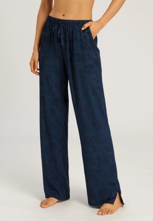Hanro Valene Long Pants Blueberry Flowers - Afbeelding 2