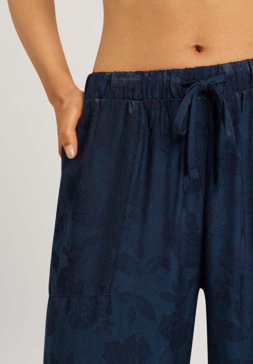 Hanro Valene Long Pants Blueberry Flowers - Afbeelding 3