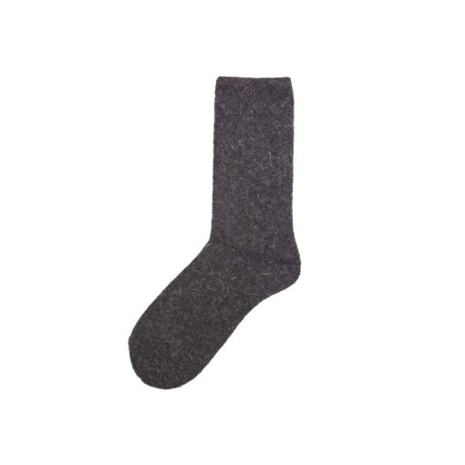 Ysabel Mora angora socks donkergrijs