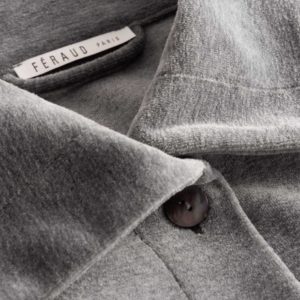 Louis Féraud Dressing Gown Velvet badjas grijs - Afbeelding 4