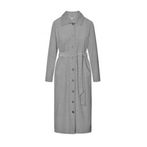 Louis Féraud Dressing Gown Velvet badjas grijs