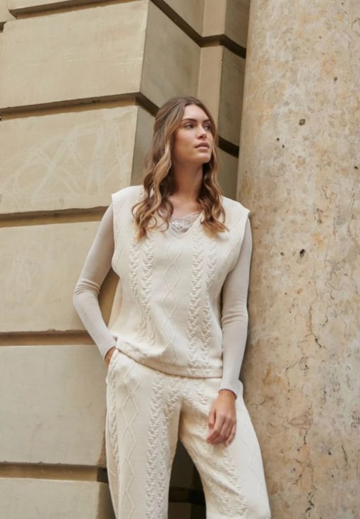 Hanro Pure Comfort Spencer Warm Sand - Afbeelding 5