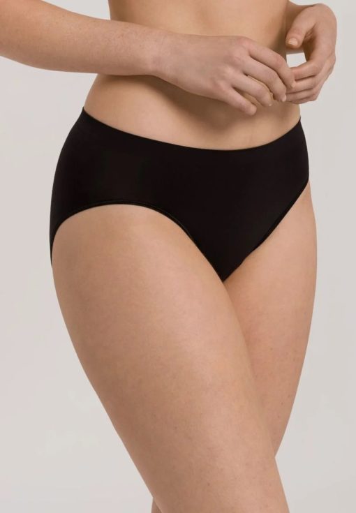 Hanro Touch Feeling High Cut slip zwart & wit - Afbeelding 2