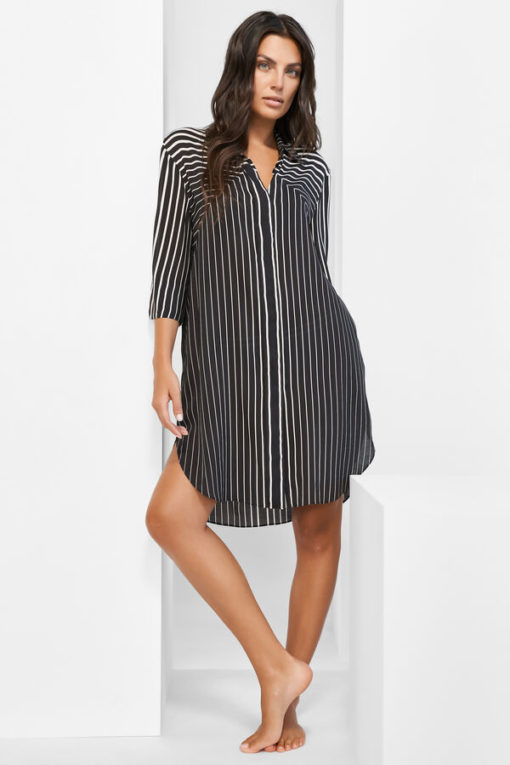 Maryan Mehlhorn Allusions tuniek Black & White - Afbeelding 2
