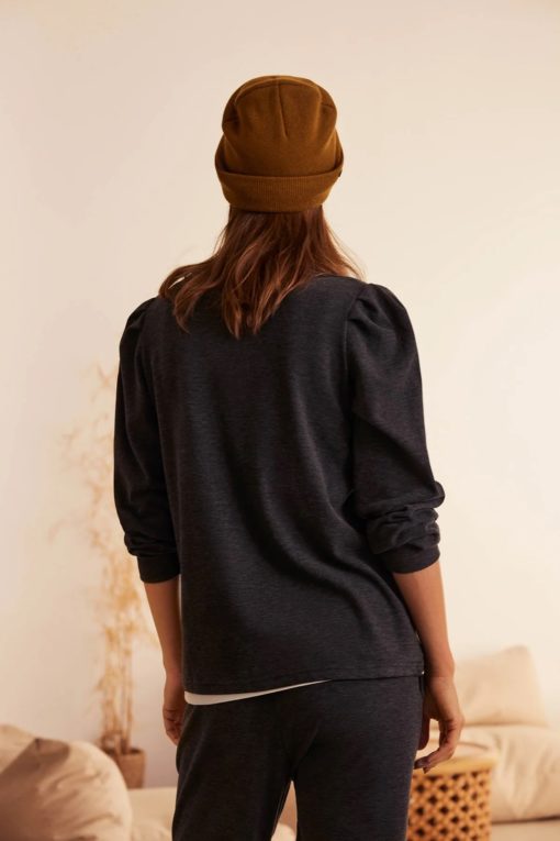 Ysabel Mora loungewear sweater Antraciet - Afbeelding 3