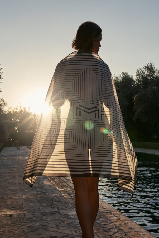 Maryan Mehlhorn Allusions pareo Black & White - Afbeelding 4