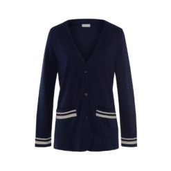 Hanro Madeleine Cardigan Deep Navy