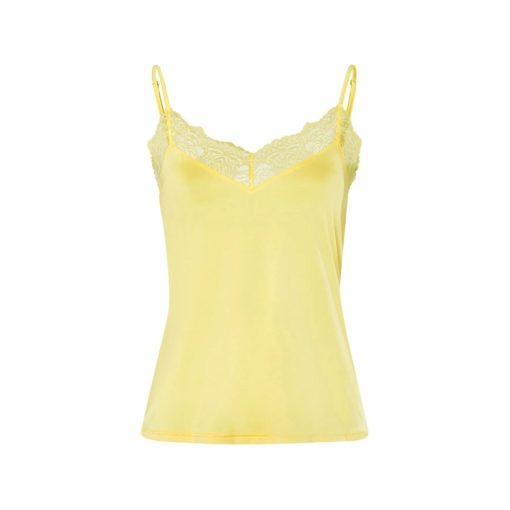 Hanro Josephine spaghetti top Limelight