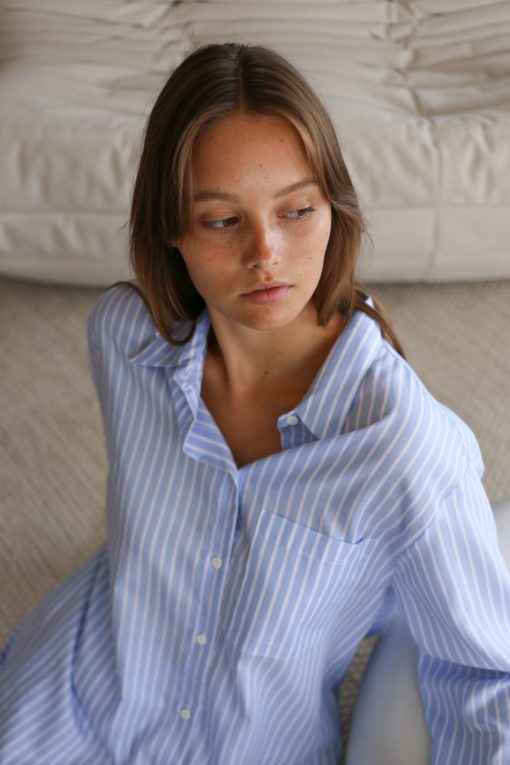 Pluto blouse Iene blue stripes - Afbeelding 2
