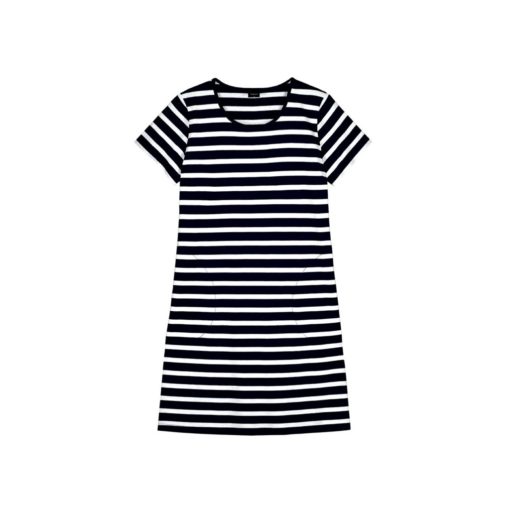 Nanso Maininki striped big shirt blauw/wit