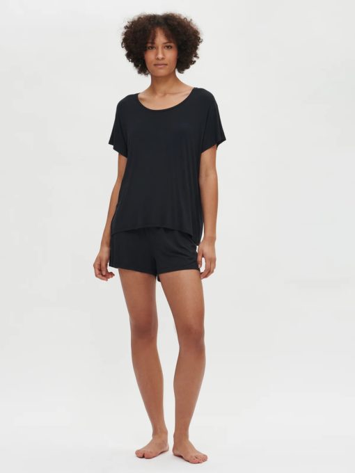 Nanso Hento pyjama shirt zwart - Afbeelding 3