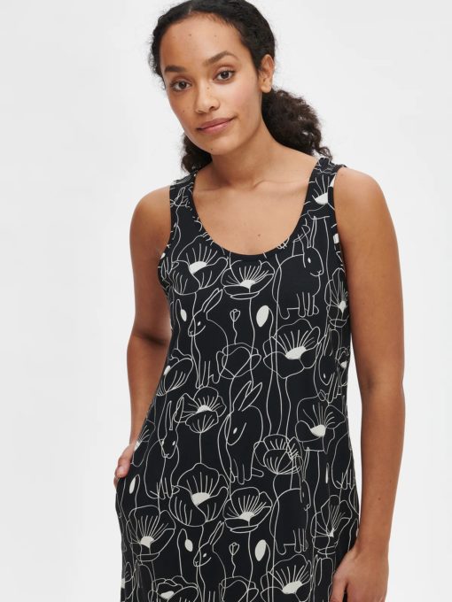 Nanso Pupu dress zwart-wit - Afbeelding 3