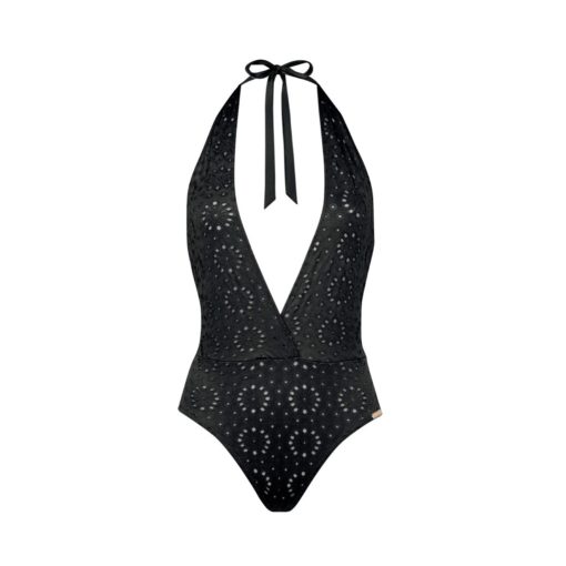 Watercult Riviera Notes low swimsuit Deep Black