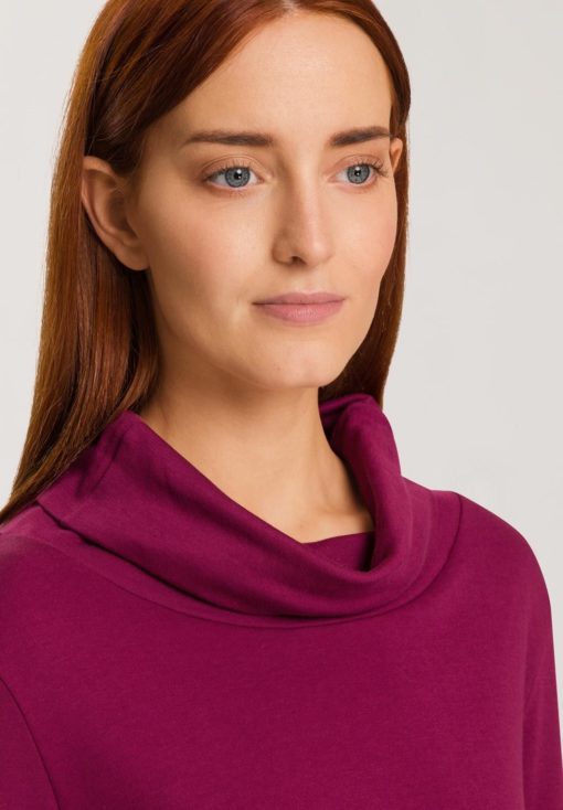 Hanro homesuit Agatha Deep Poppy - Afbeelding 4