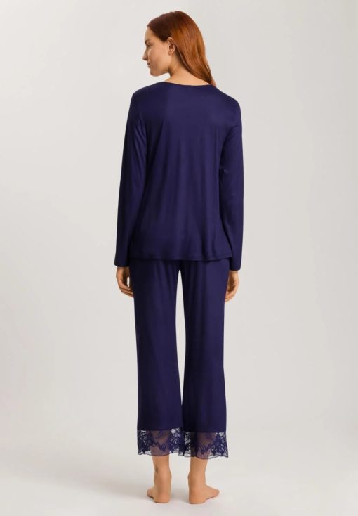 Hanro Eva pyjamaset Evening Blue - Afbeelding 3