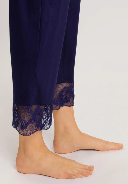 Hanro Eva pyjamaset Evening Blue - Afbeelding 5