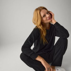 Ysabel Mora loungewear sweater donkergrijs - Afbeelding 5