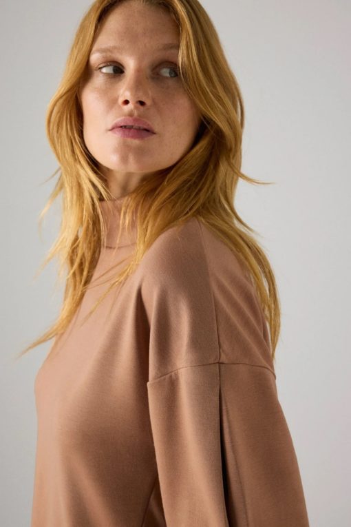 Ysabel Mora loungewear turtleneck sweater Marrón - Afbeelding 2