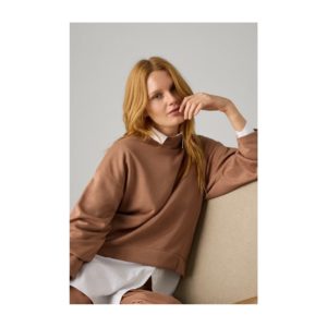 Ysabel Mora loungewear turtleneck sweater Marrón