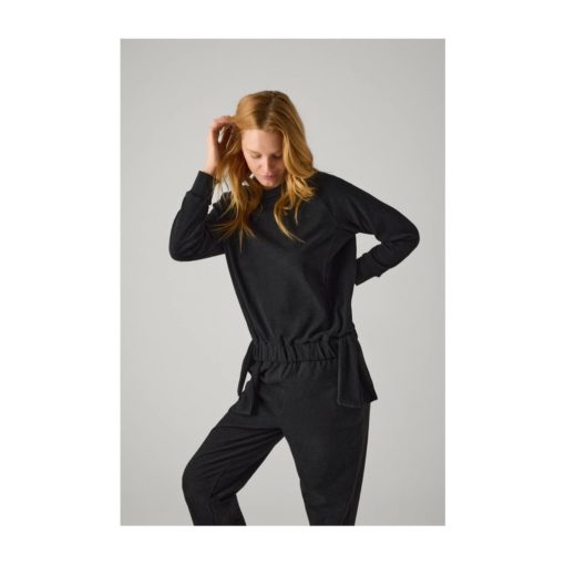 Ysabel Mora loungewear sweater donkergrijs