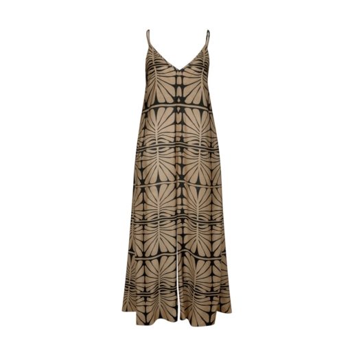 Watercult Artisan Vibe jumpsuit Caramel-Black