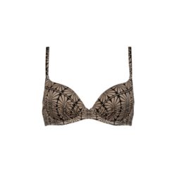 Watercult Artisan Vibe twist bikinitop Caramel-Black