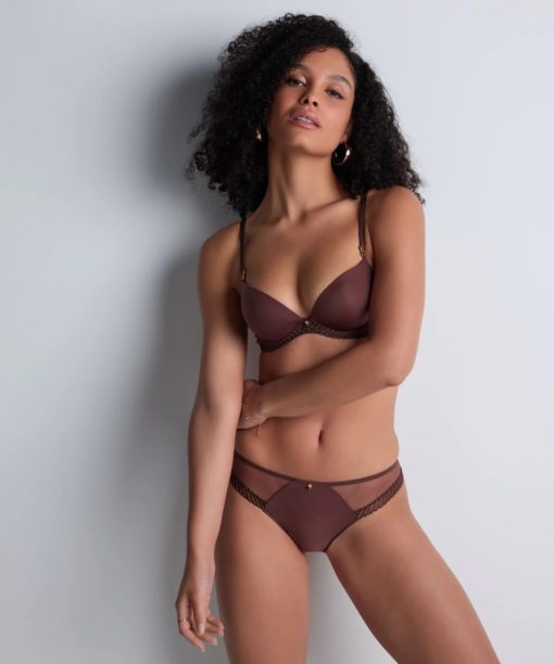 Aubade Sheer Emotion slip Sepia - Afbeelding 5