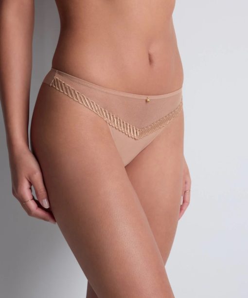 Aubade Sheer Emotion string Sand - Afbeelding 2