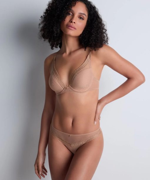 Aubade Sheer Emotion string Sand - Afbeelding 4
