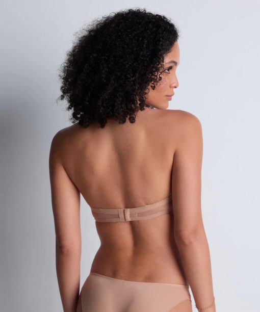 Aubade Sheer Emotion strapless bh Sand - Afbeelding 4