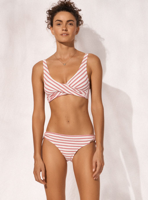 Watercult Seaside Splash bikini top red stripes - Afbeelding 2