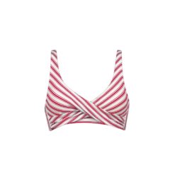 Watercult Seaside Splash bikini top red stripes