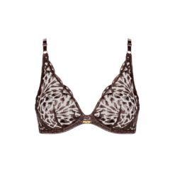 Aubade Crazy in Love triangle bh Satin Brown