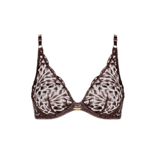 Aubade Crazy in Love triangle bh Satin Brown