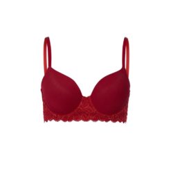 Hanro Moments t shirt BH Red Dahlia