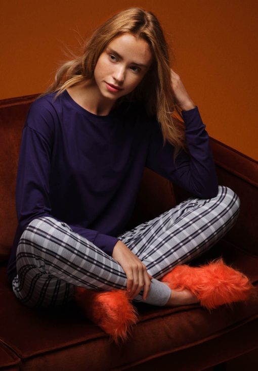 Skiny Bodywear Night In broek Gray Check - Afbeelding 5