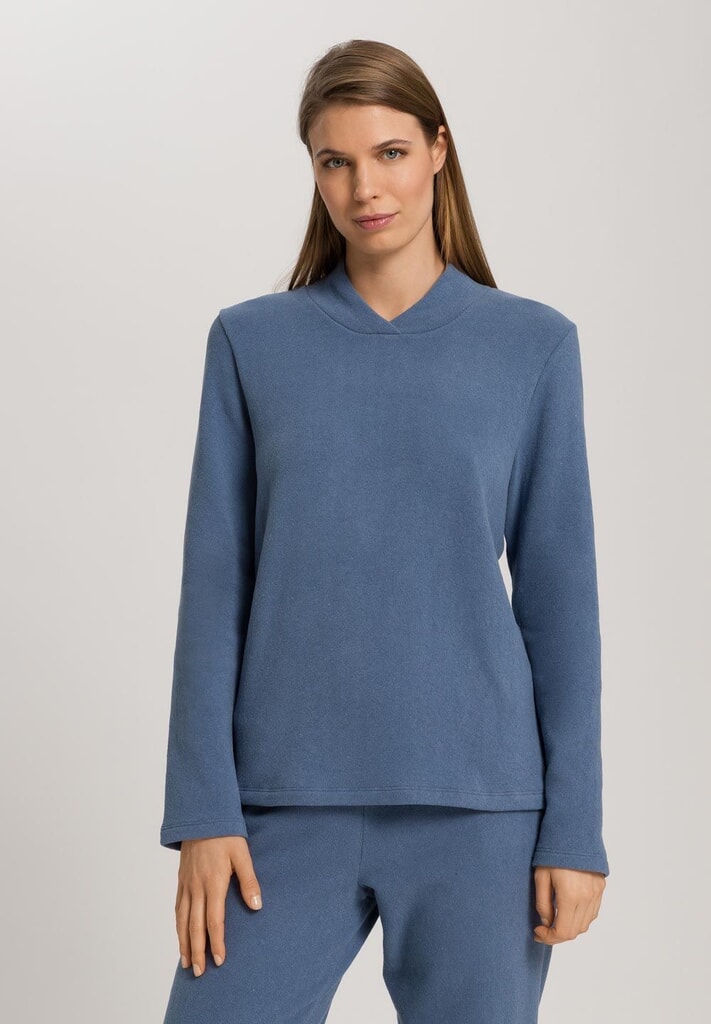 Hanro Easy Wear sweater Delicate Blue - Afbeelding 2