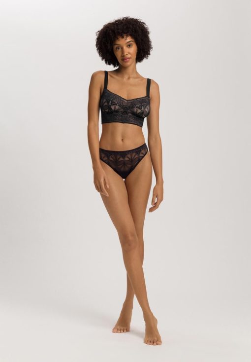 Hanro midi slip Holly black - Afbeelding 4