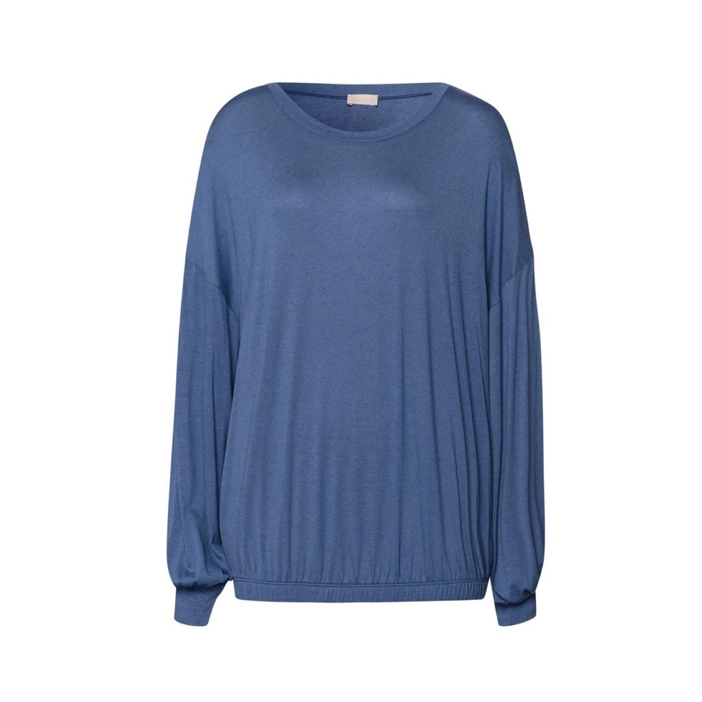 Hanro Natural Wear top Slate Blue